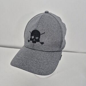 Volvik Golf Hat Skull Edition Adjustable Strapback Gray